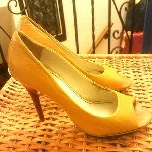 Mustard Nine West Heels